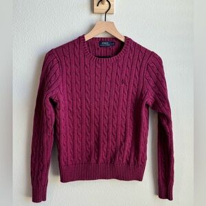 Polo Ralph Lauren Cotton Sweater Womens Large Crewneck  Long Sleeve Pullover